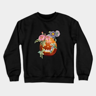 Floral Halloween Crewneck Sweatshirt